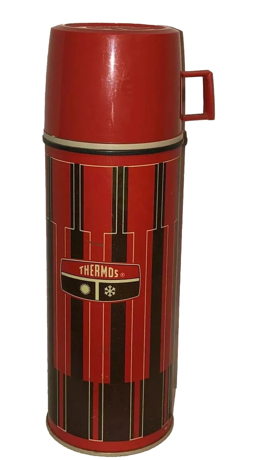 Vintage Red Checkered Thermos￼ MCM Fun