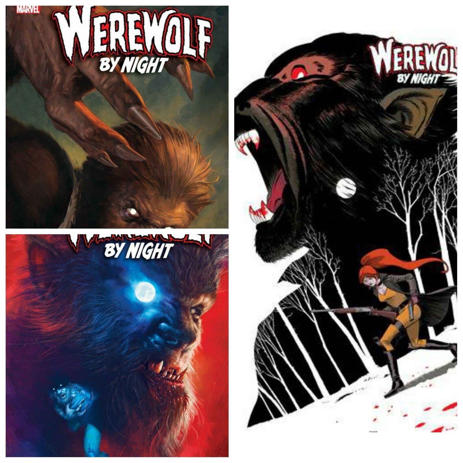 Werewolf By Night Red Band #1 Set Of 3 Cover A Razzah Foil PRESALE 8/14