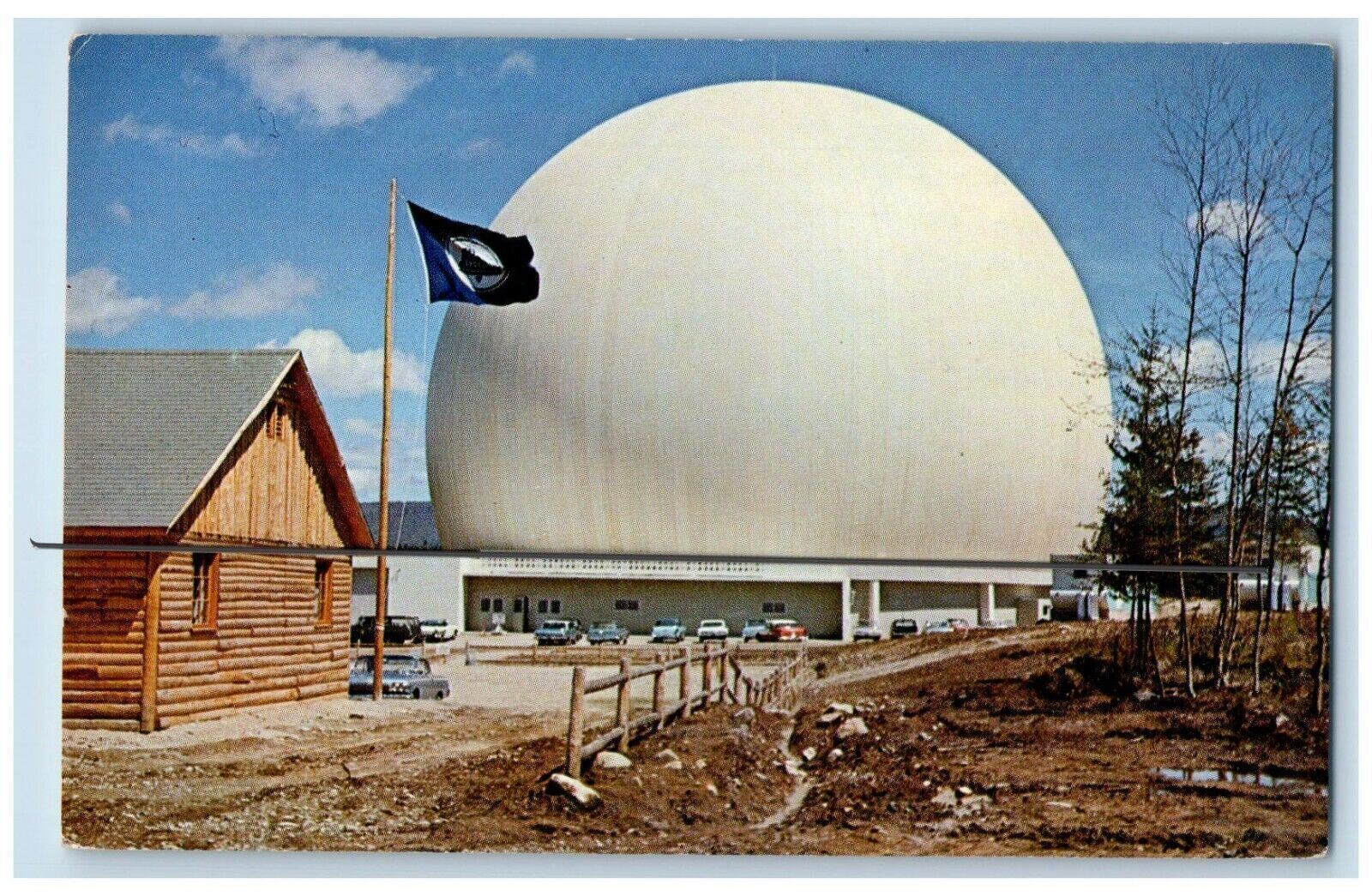 c1960's Earth Station Bell System Ground Station Andover Maine ME Postcard