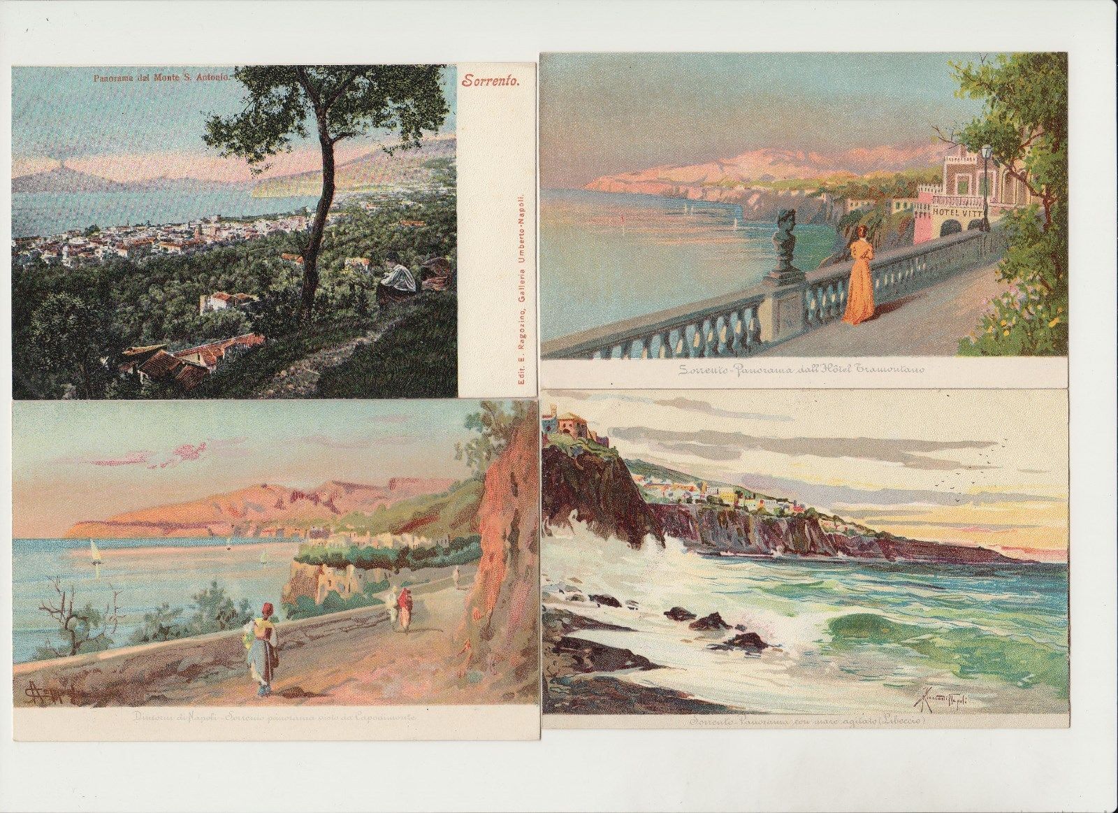 SORRENTO ITALY 19 Vintage Postcards Mostly Pre-1920 (L5306)