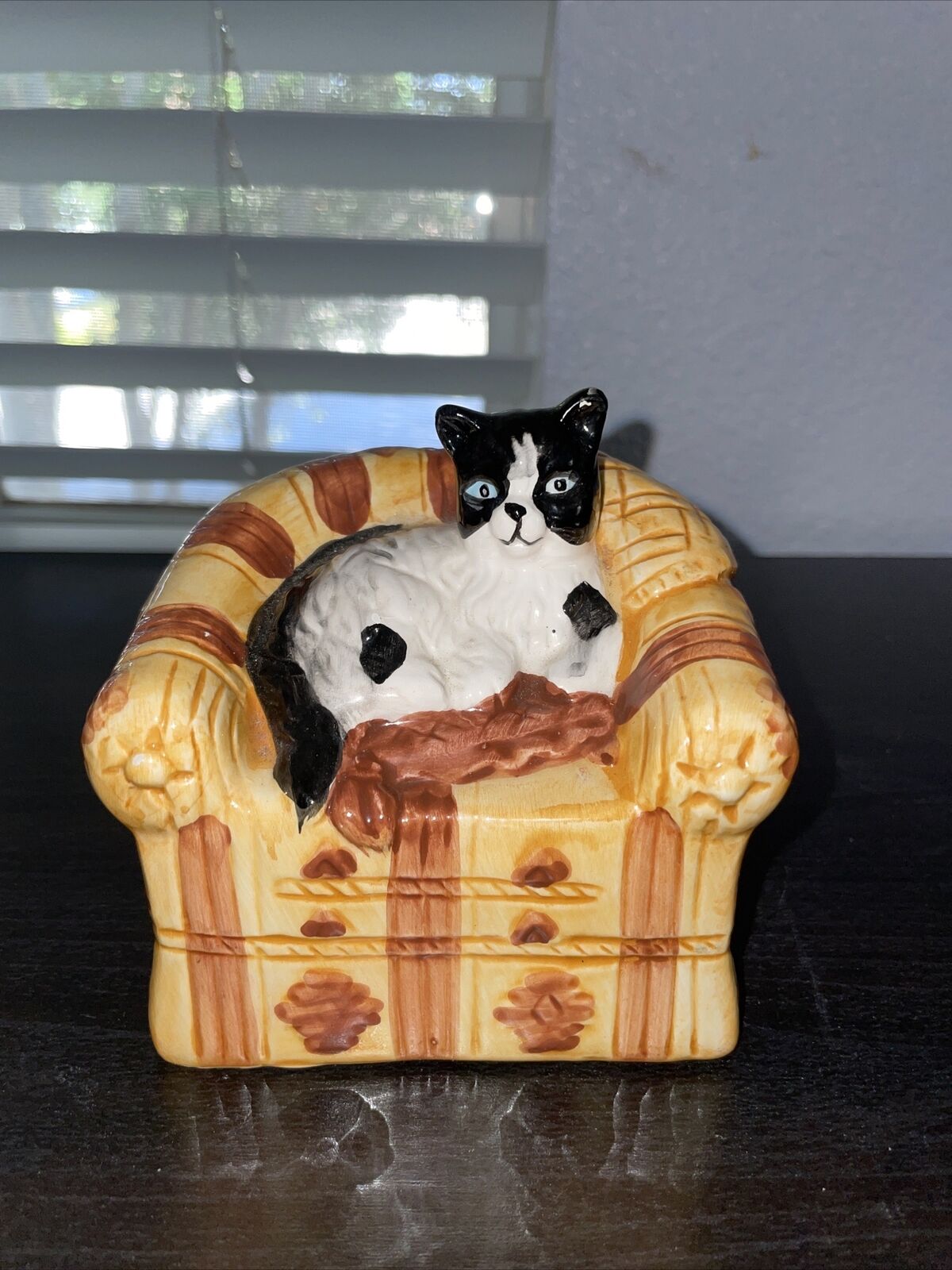 Vintage K’s collection ceramic Cat On Couch