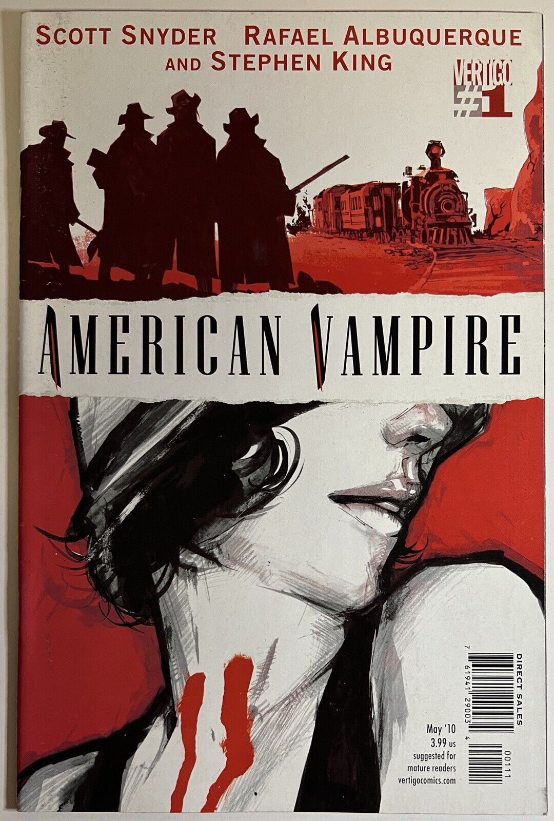 American Vampire #1 1st print VF Vertigo Scott Snyder Stephen King 2010
