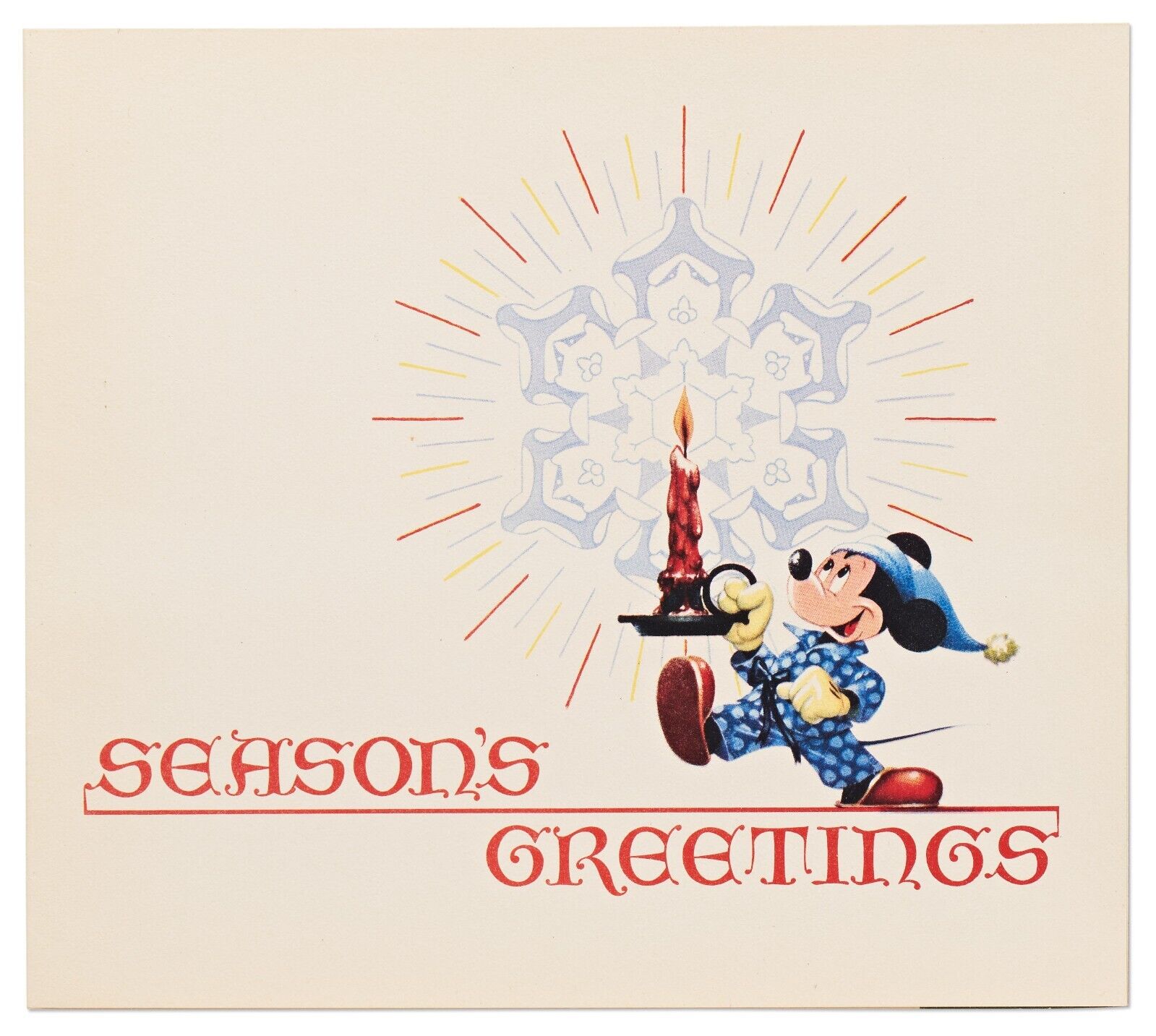 1948 Walt Disney Studio Christmas Card