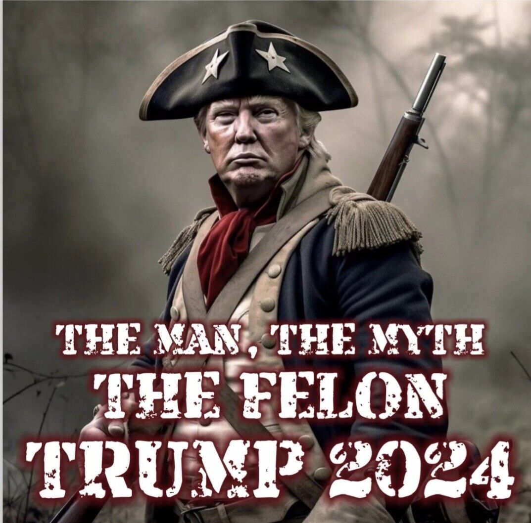 Trump 2024 The Man, The Myth, The Felon 3x5 Flag