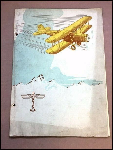 1928 1929 Boeing Model B1-E 40-A 40-B Airplane Aircraft Vintage Brochure Catalog