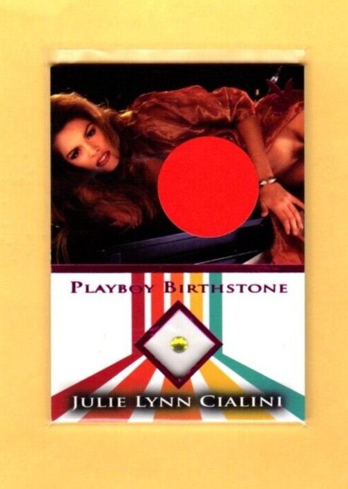JULIE LYNN CLALINI   2024 Stellar Playboy\'s BOOBS AND BUNS  Birthstone Card RED