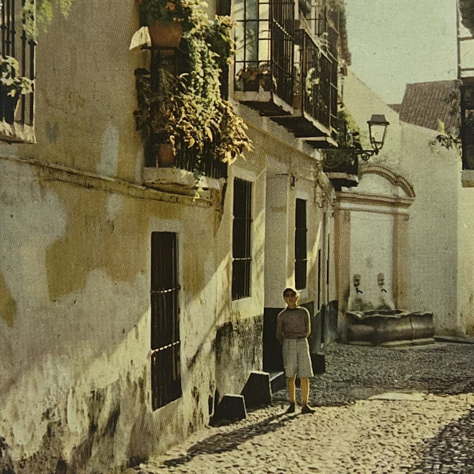 Vintage Postcard Europe Spain  Barcelona, The Christ’s Street ⭐️ Spain Unposted