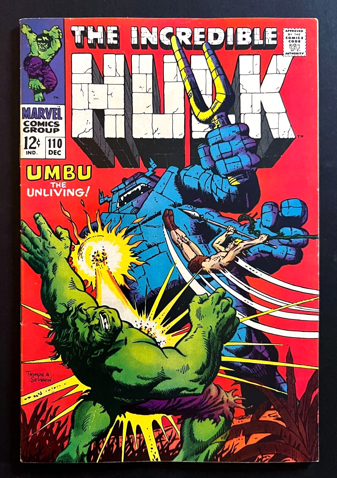 *Incredible Hulk* #110 1968 Hi-Grade 1st Umbu Appearance Marvel Comics