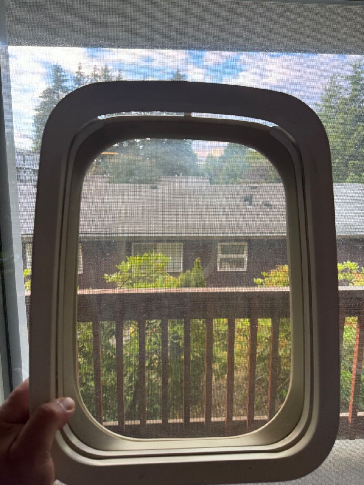 Commercial airliner window. Delta MD 80. USED. Great condition