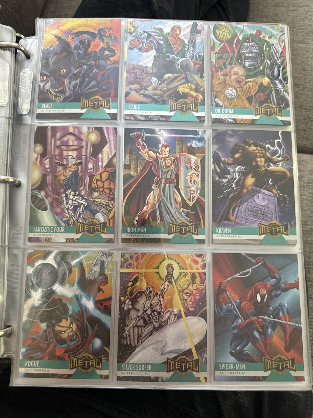 1995 Fleer Marvel Metal Complete Base Set 138 Cards with Checklist Mint Rare