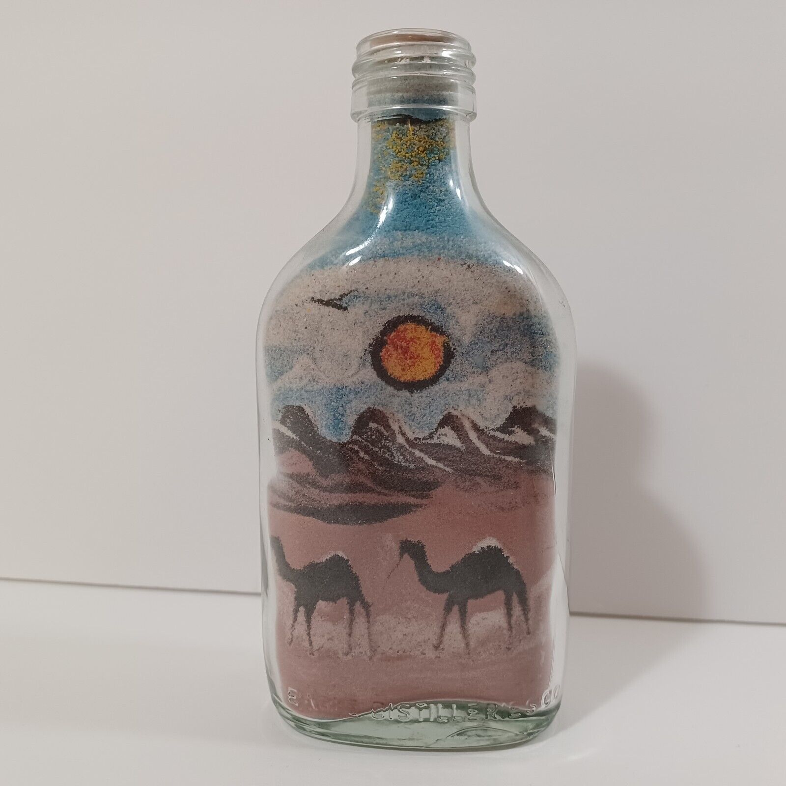 Desert Camel Scene Sand Art In A Bottle, Souvenir
