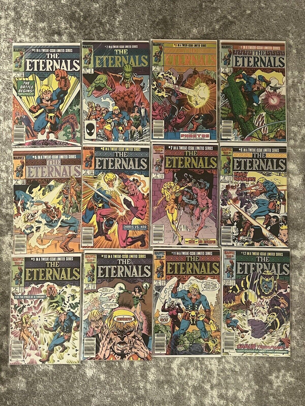 The Eternals Limited Series complete run lot of 12 comics - #1 thru #12