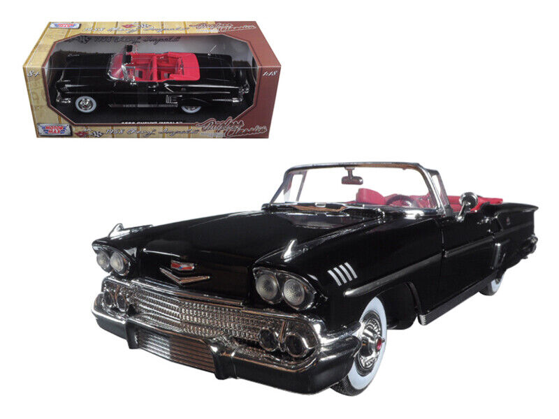 1958 Chevrolet Impala Convertible Black with Red Interior \