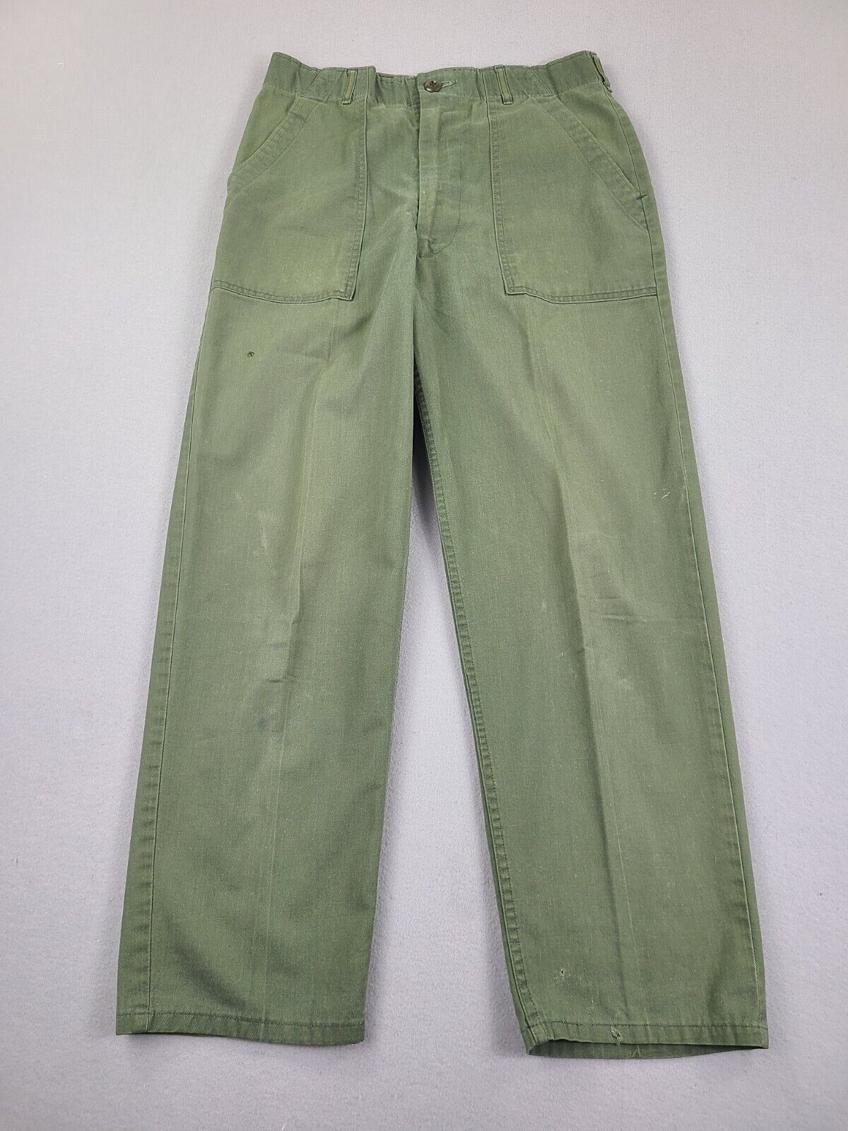 Vintage Army Pants 30x29 OG-107 Army Green Military