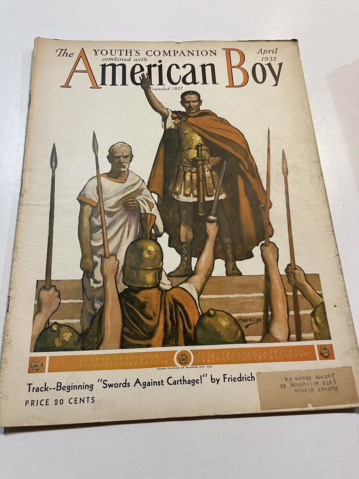 APRIL 1932 AMERICAN BOY vintage magazine ANCIENT WARRIORS