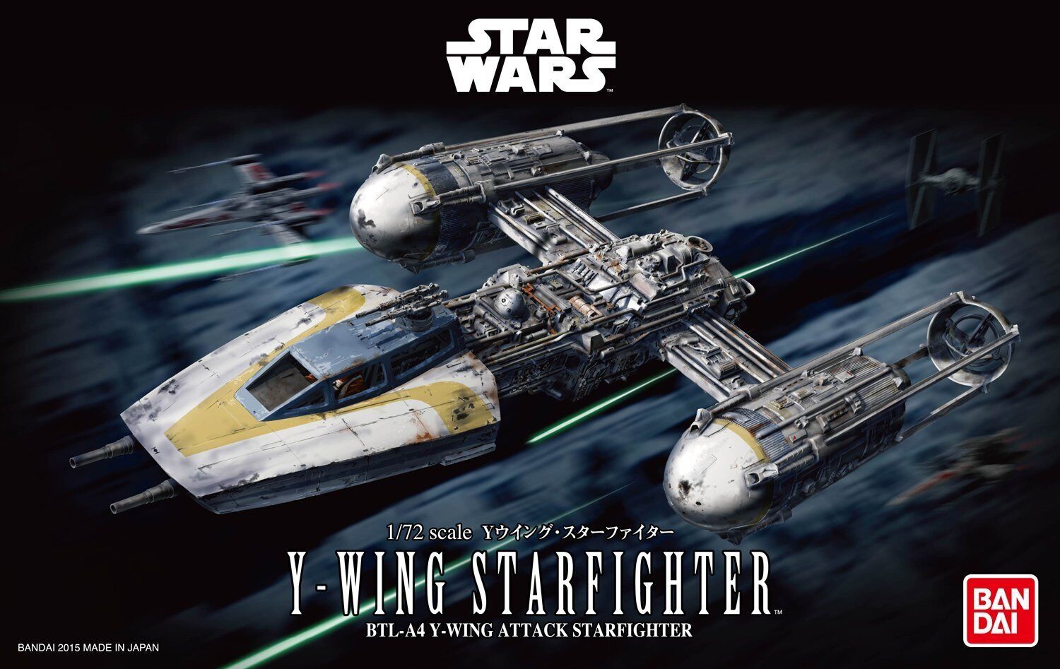 Bandai Hobby Star Wars Y-Wing Starfighter 1/72 Scale Model Kit USA Seller