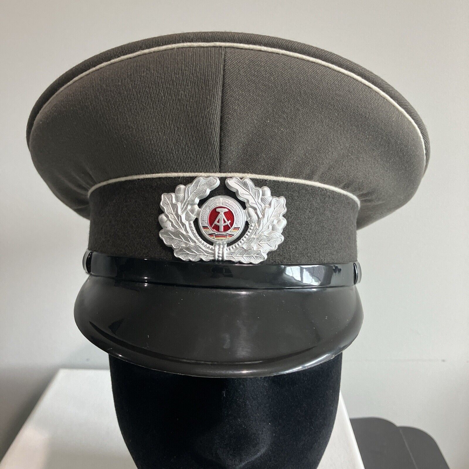 Vintage East Germany Police Service Uniform Hat Military Europe Size NVA 55