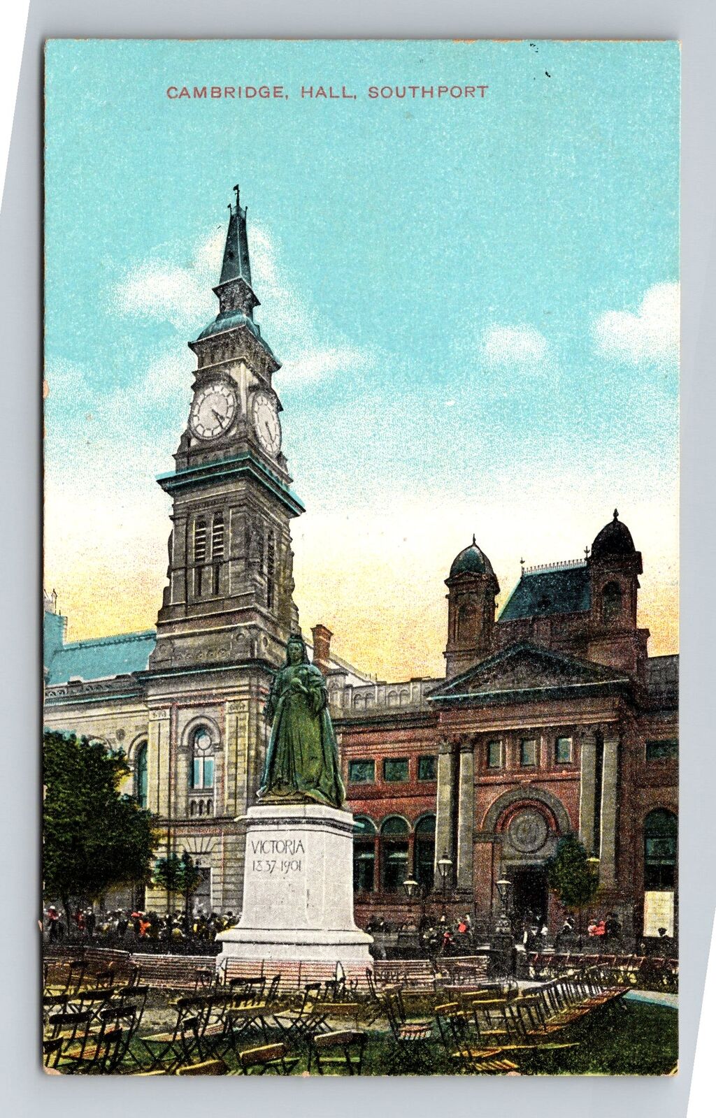 Southport-England, Cambridge Hall, Vintage Postcard