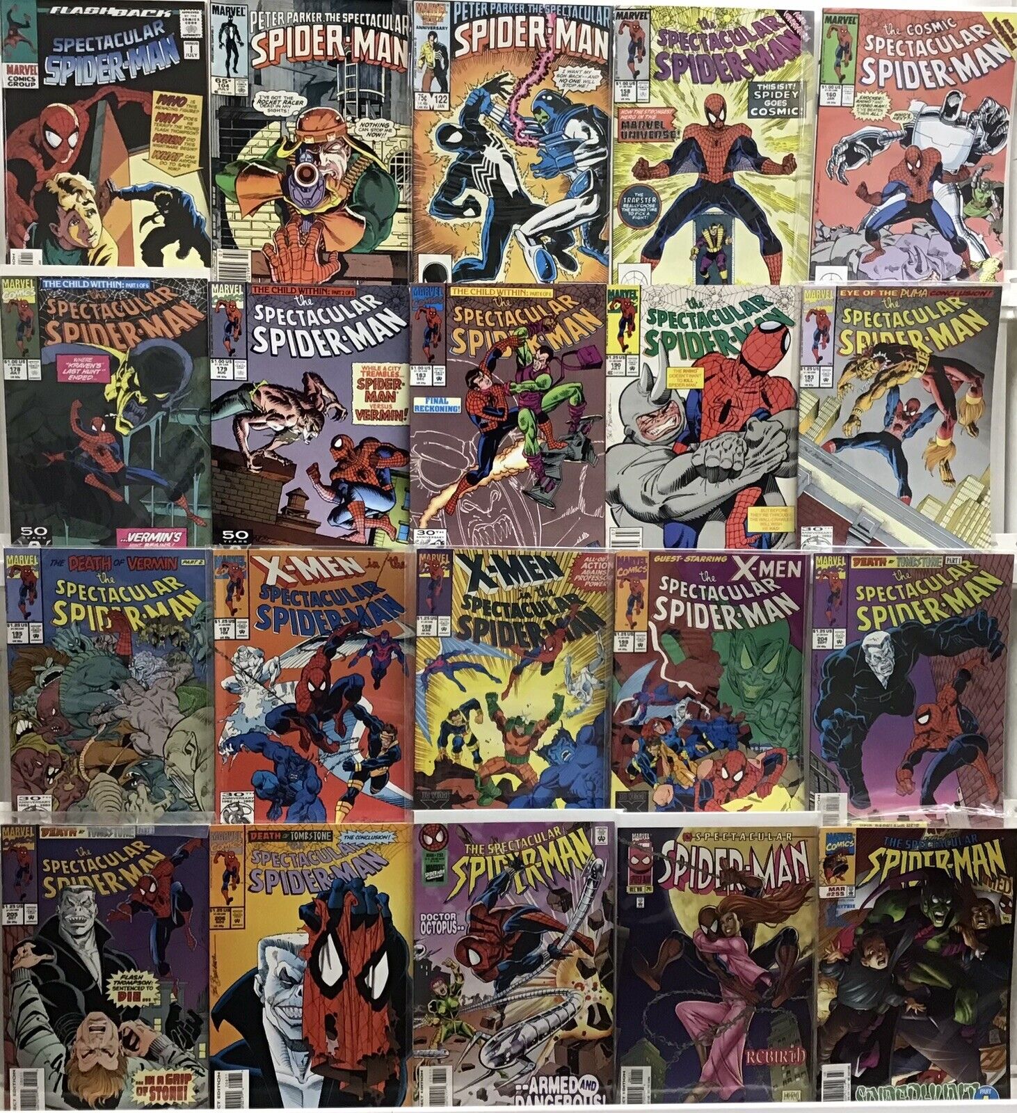 Marvel Comics - Spectacular Spider-Man 1st Series - Comic Book Lot Of 20