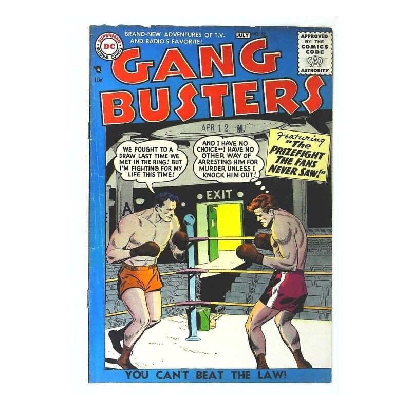 Gang Busters #52  - 1947 series DC comics Fine minus Full description below [k^