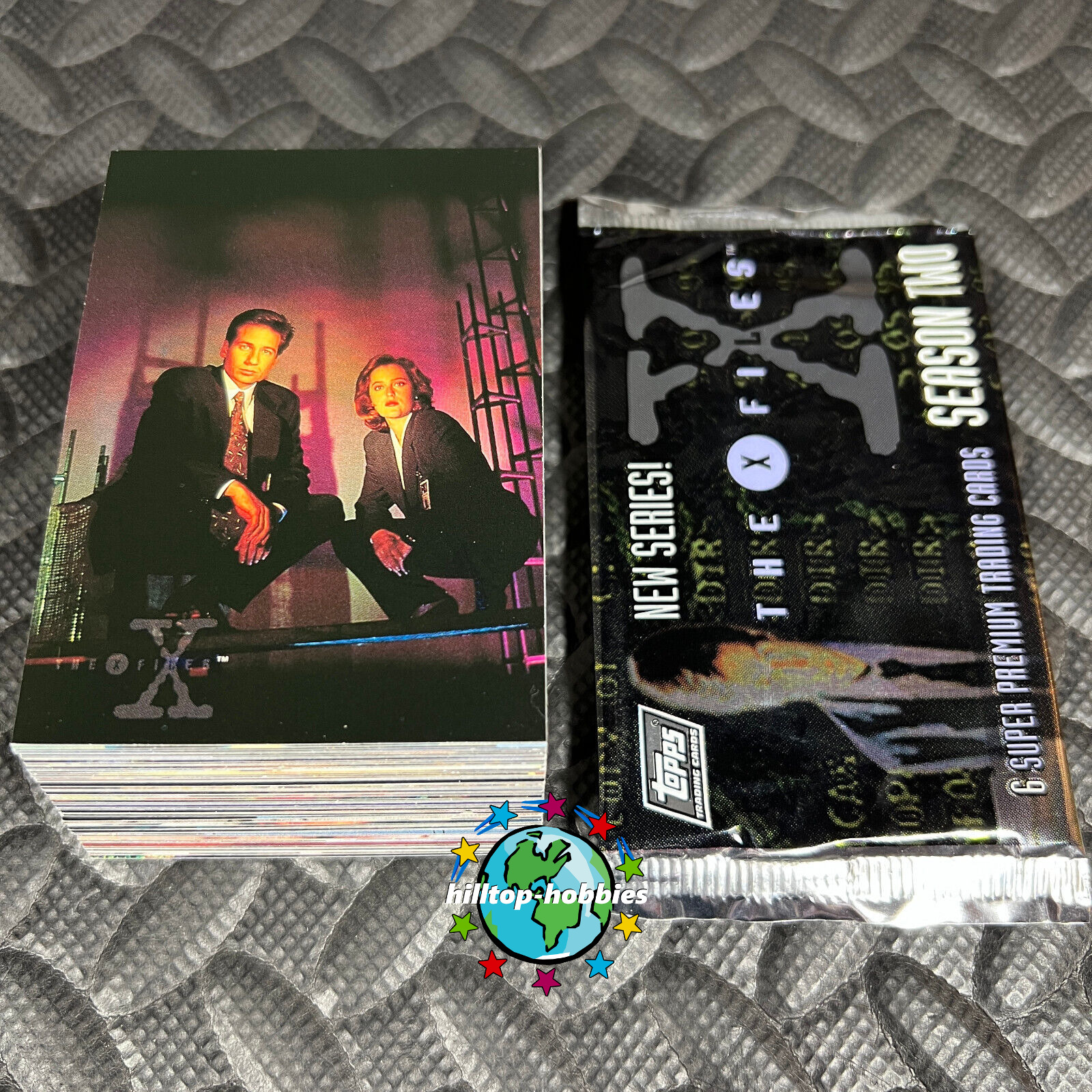 THE X-FILES SEASON 2 COMPLETE 72-CARD TV SHOW TRADING CARDS SET +WRAP 1996 TOPPS