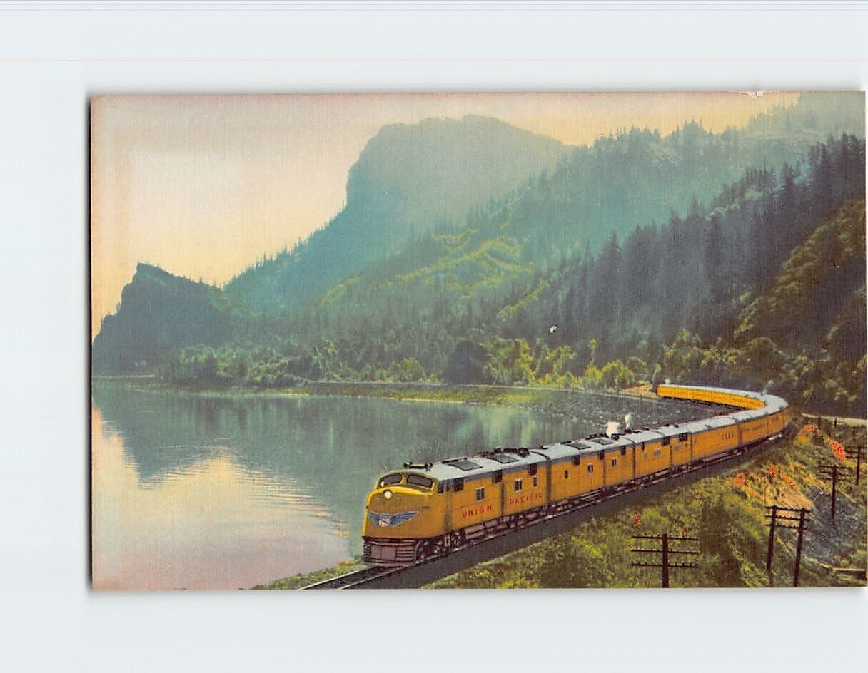 Postcard Streamliner City of Portland Union Pacific Railroad
