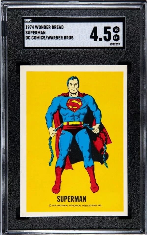 1974 Wonder Bread SUPERMAN - DC Comics National Periodical SGC 4.5 - Warner Bros