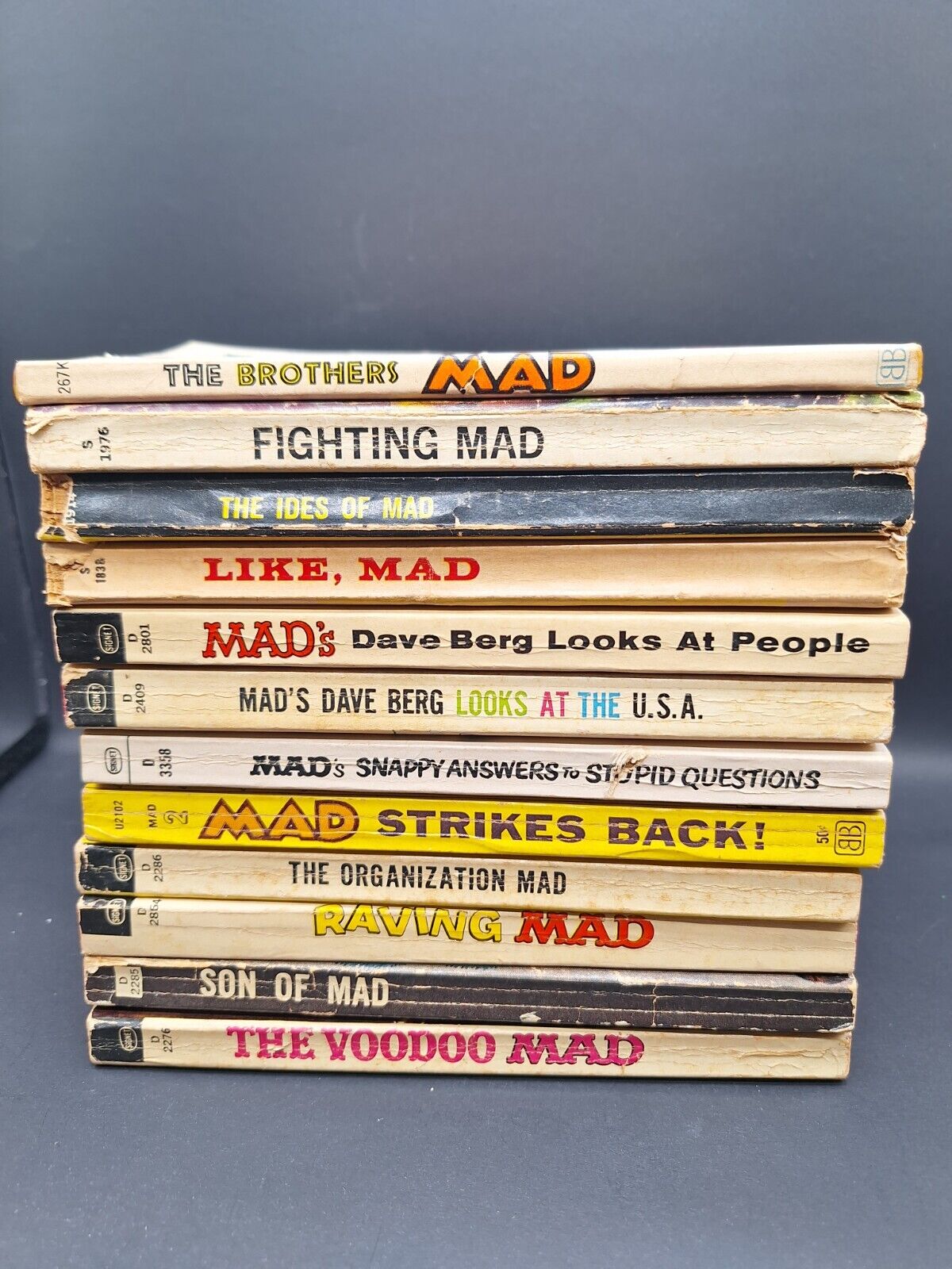 (12) Early 60's Mad Magazine Paperbacks