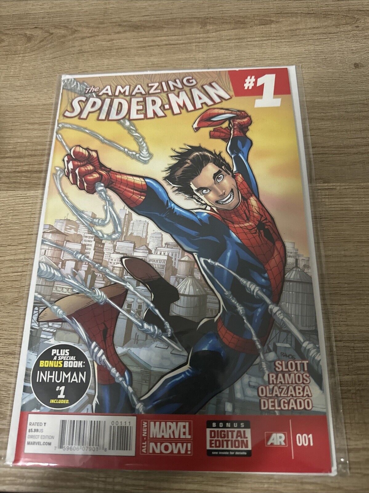 Amazing Spider-Man #1 -2014 - 1st Cameo Appearance Of Cindy Moon (Silk) NM-