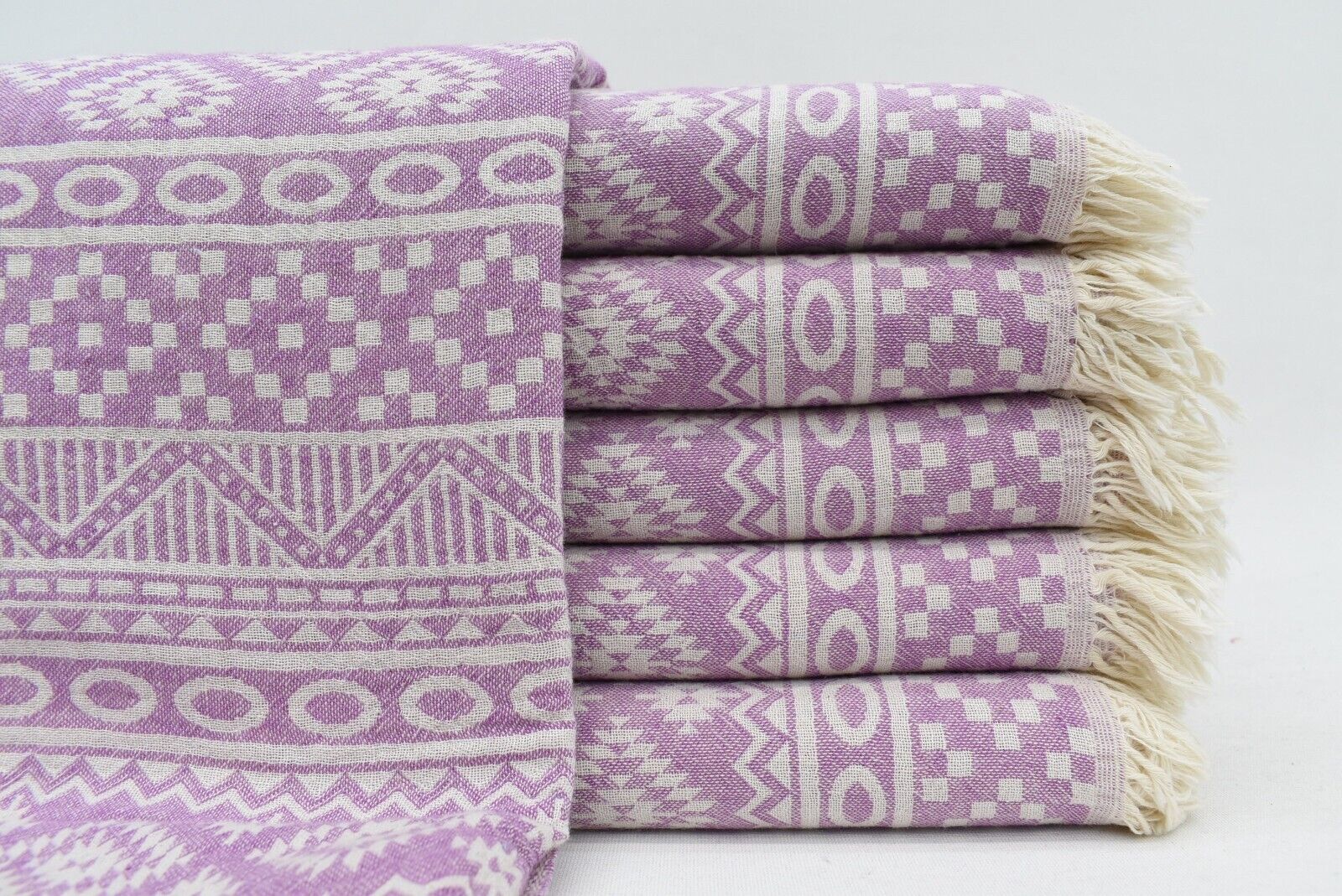 Purple Turkish Towel, Beach Towel, Bath Towel, Turkey Towel, 36x78, Kilim Design