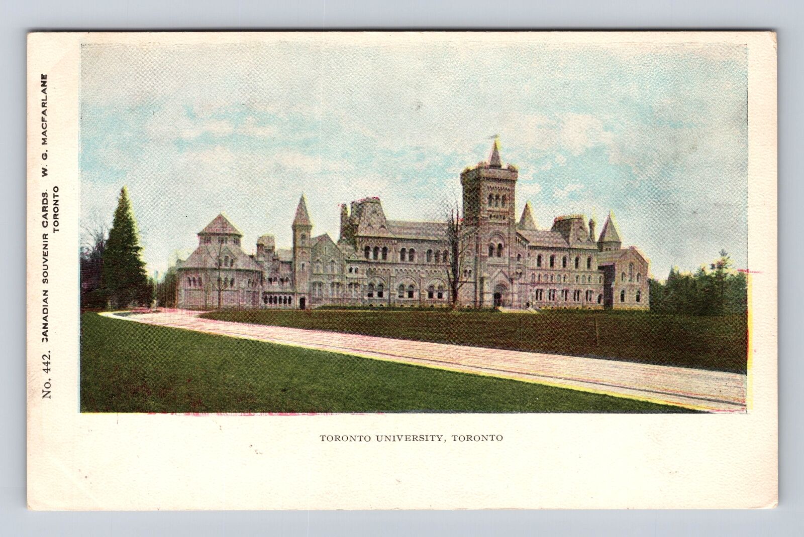 Toronto Ontario-Canada, Toronto University, Antique Vintage Souvenir Postcard