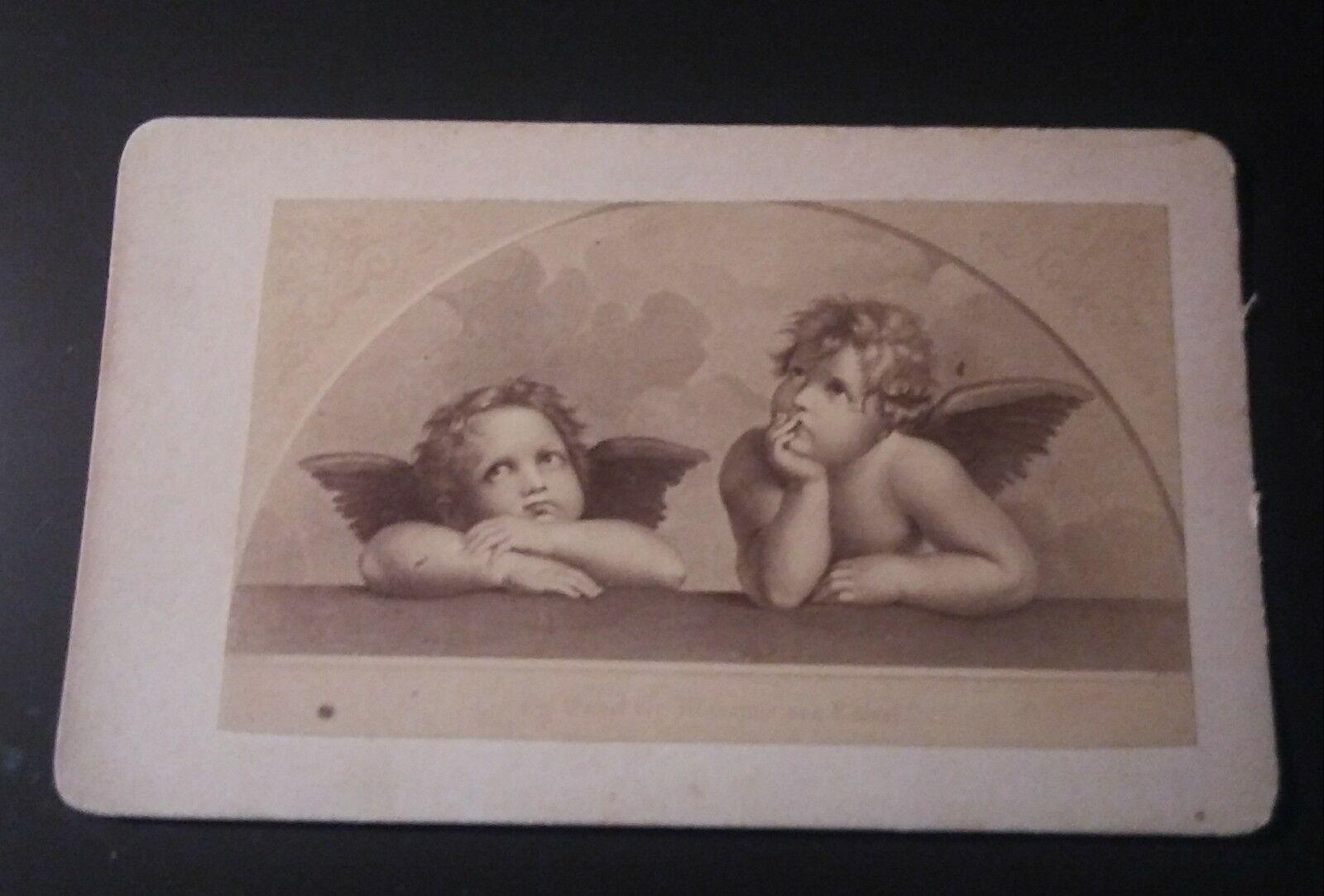 1860s CDV Photo THE ANGELS OF THE MADONNA.  (RAPHAEL) CHERUBS.