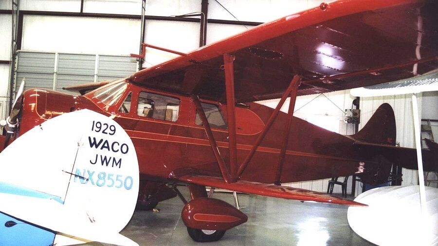 AVN-8 N Series Waco Four-Seat Airplane Wood Model Replica Small 