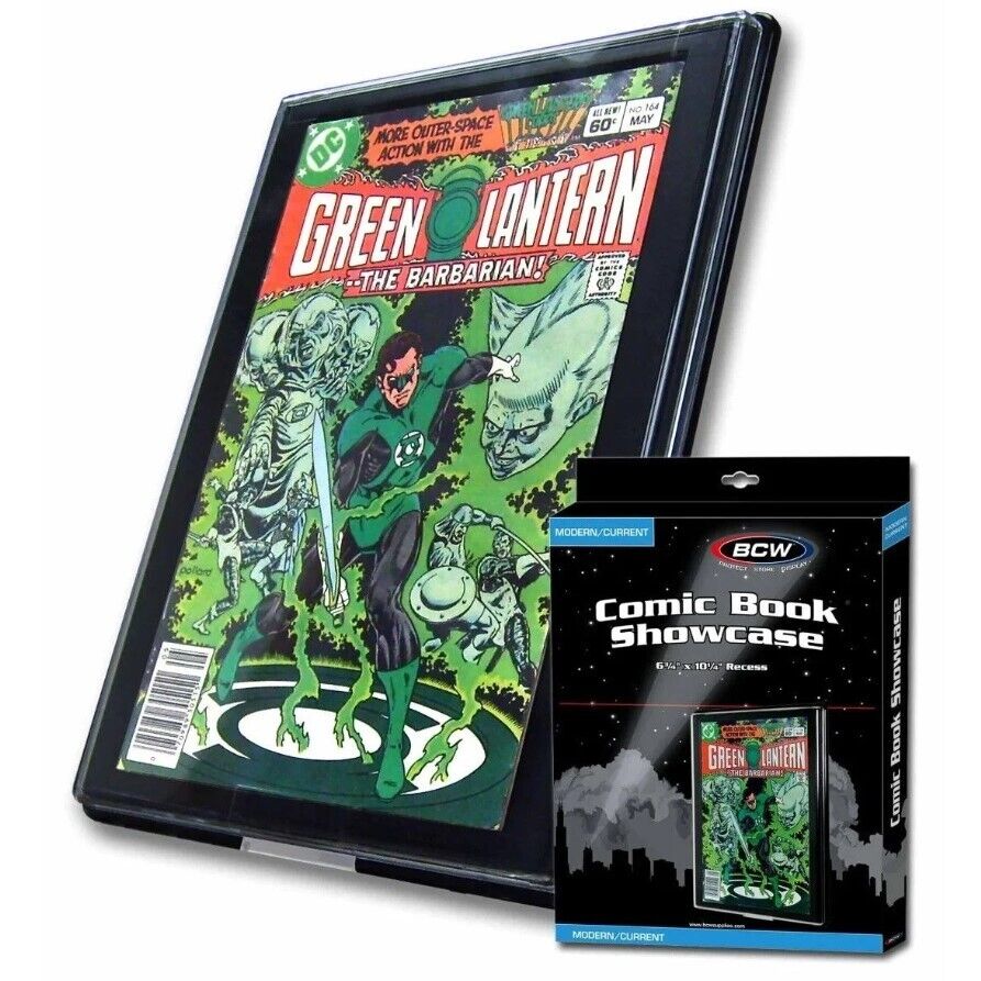 📖 BCW Comic Book Showcase - Framed Display Case - Hangs On Wall - Current Size