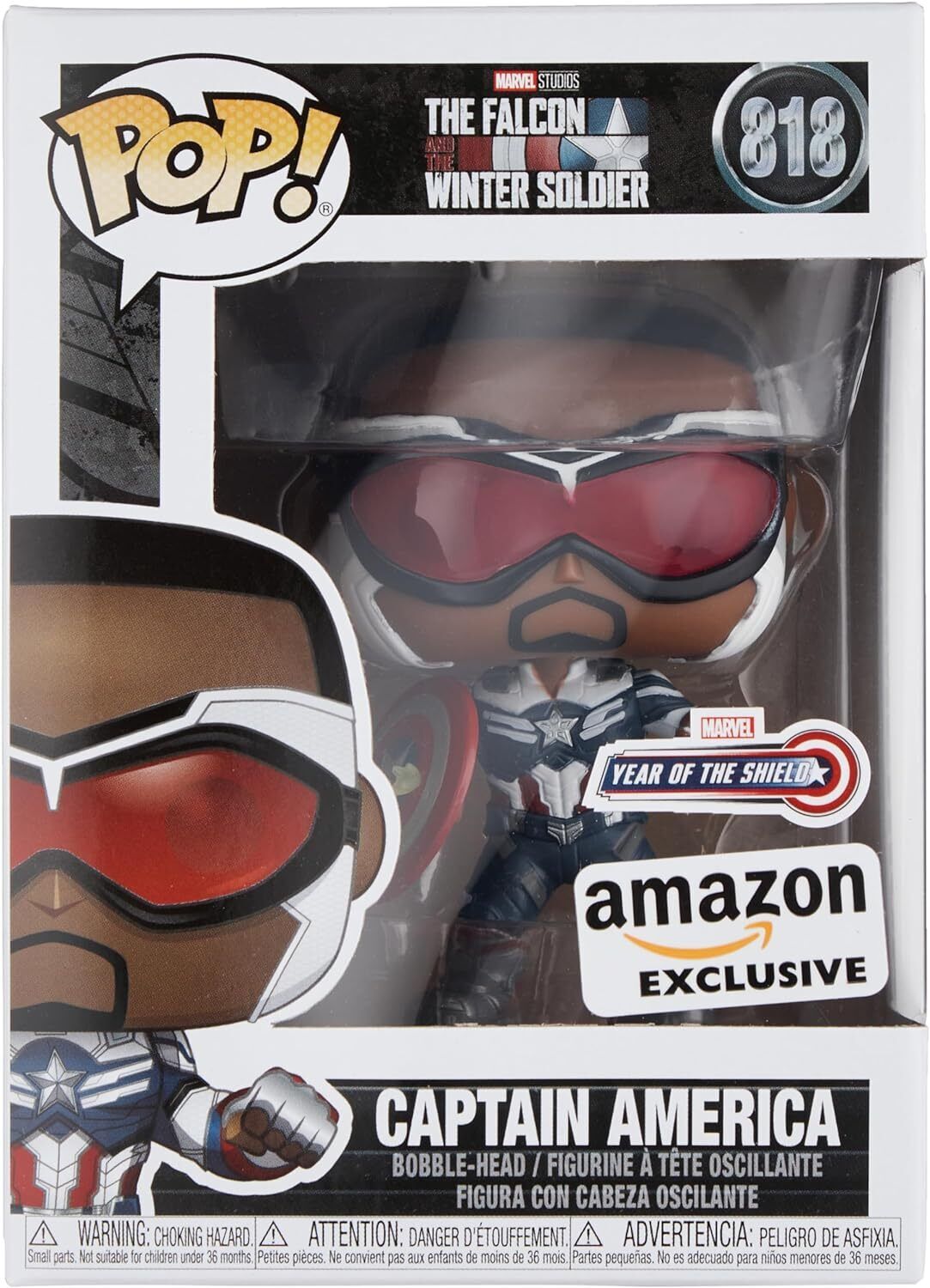Pop Marvel: Year of the Shield - Captain America (Sam Wilson) with Shield, 