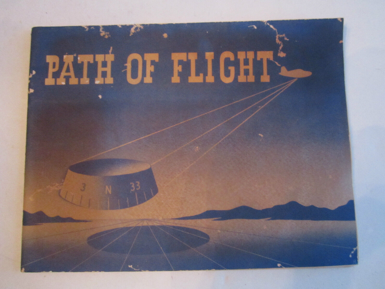 1946 PATH OF FLIGHT BOOKLET &  AERONAUTICAL CHART MAP (KANSAS)   -BB-3B