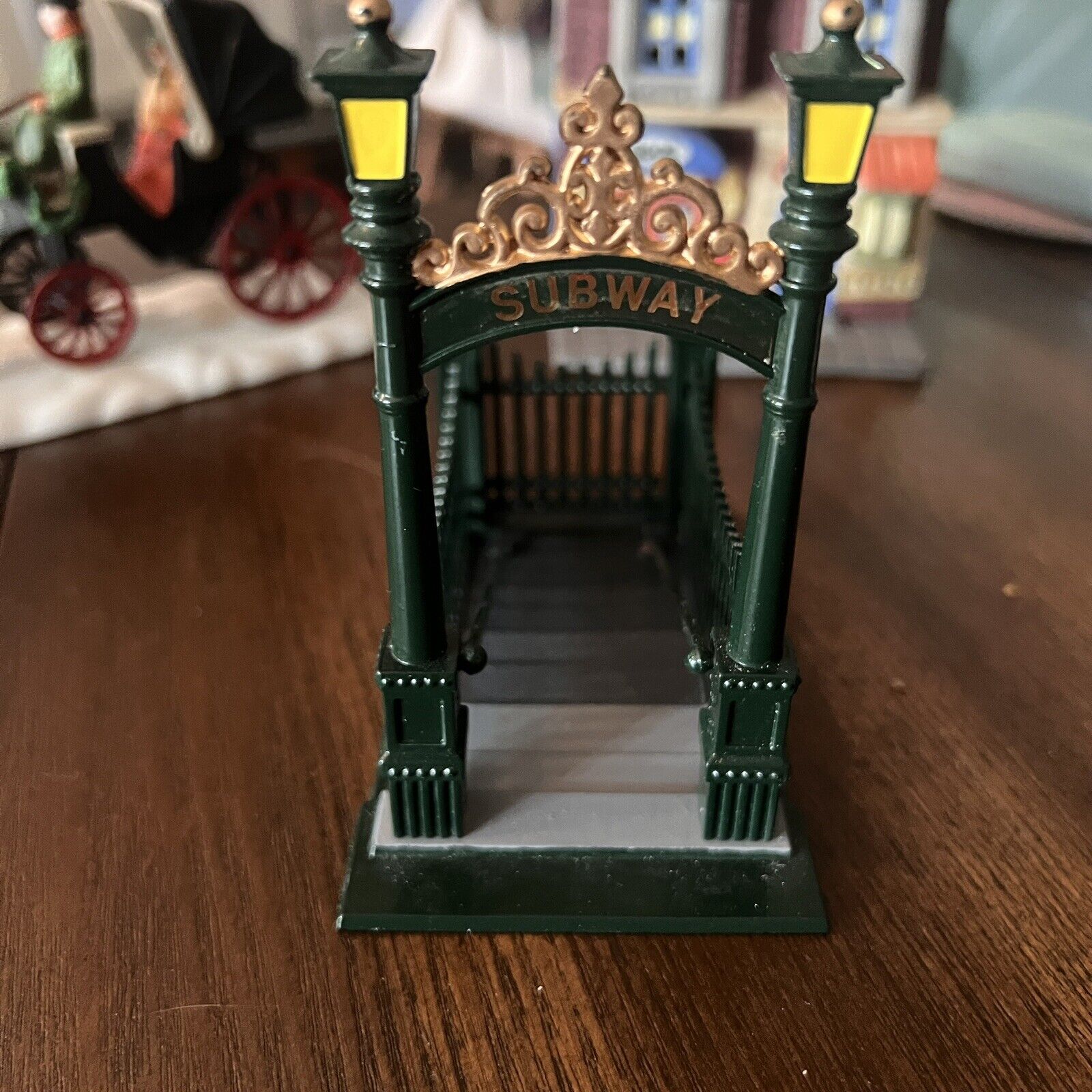 department 56 Christmas In The City Metal Subway Village Accessory