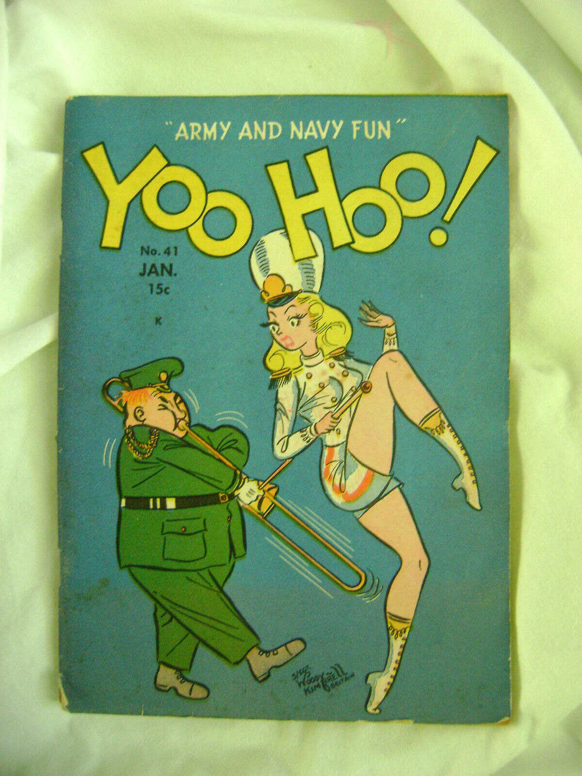 Yoo Hoo Army & Navy Fun #41 Jan 1946 H-K Pub Military Jokes & Cartoons