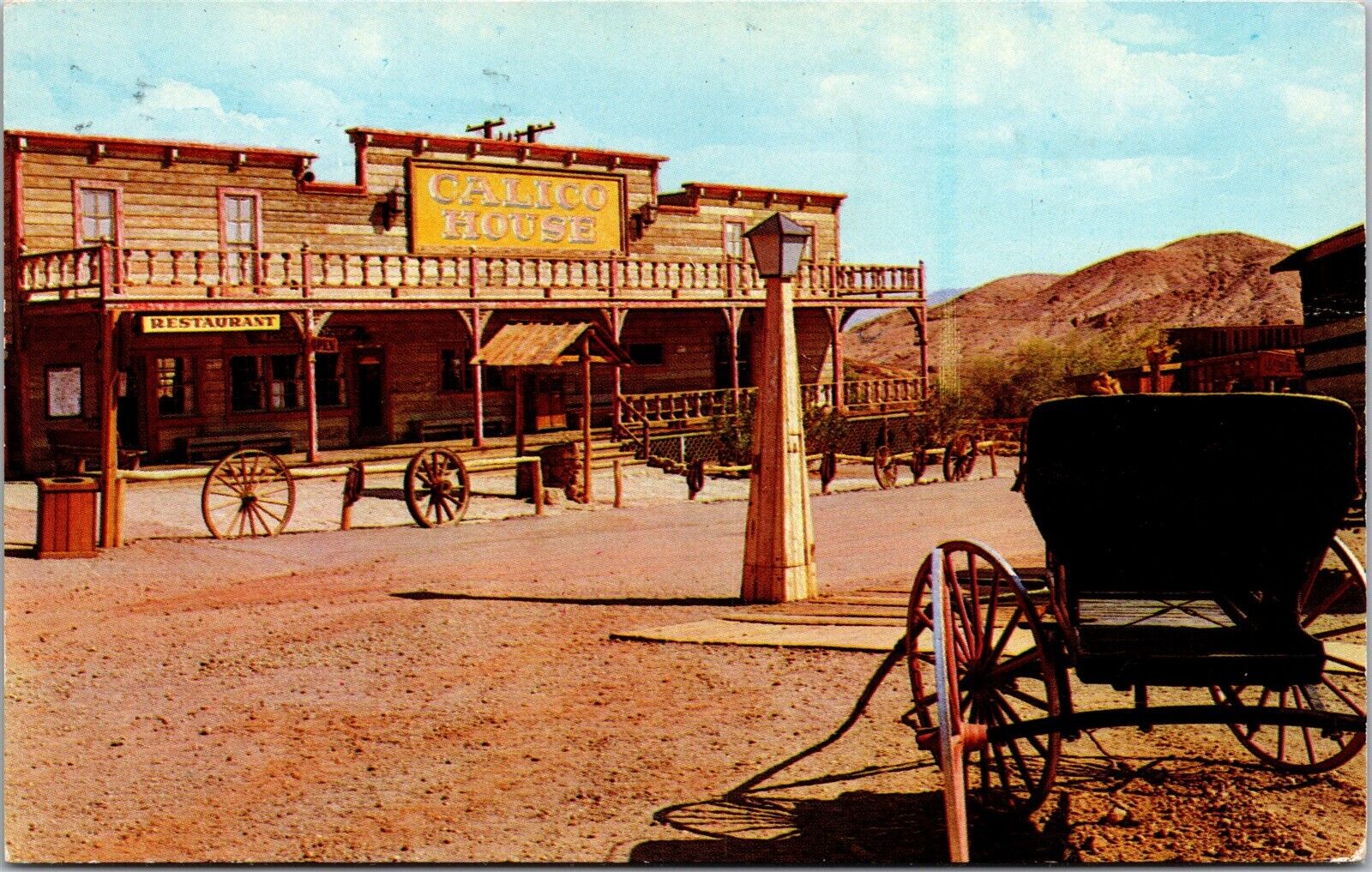 Vtg California CA Calico Ghost Town Calico House Kitchen 1970s Postcard