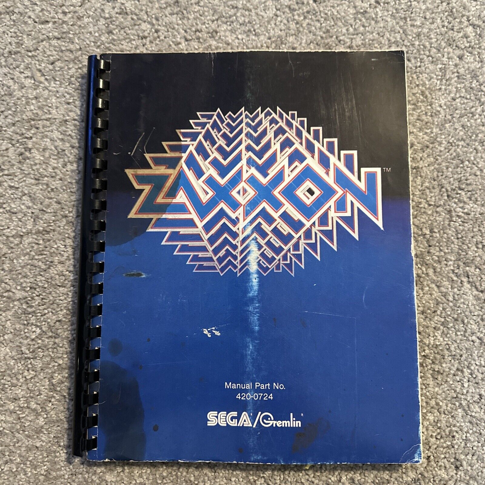 Original 1982 SEGA Zaxxon Arcade Owner’s Manual 420-0724