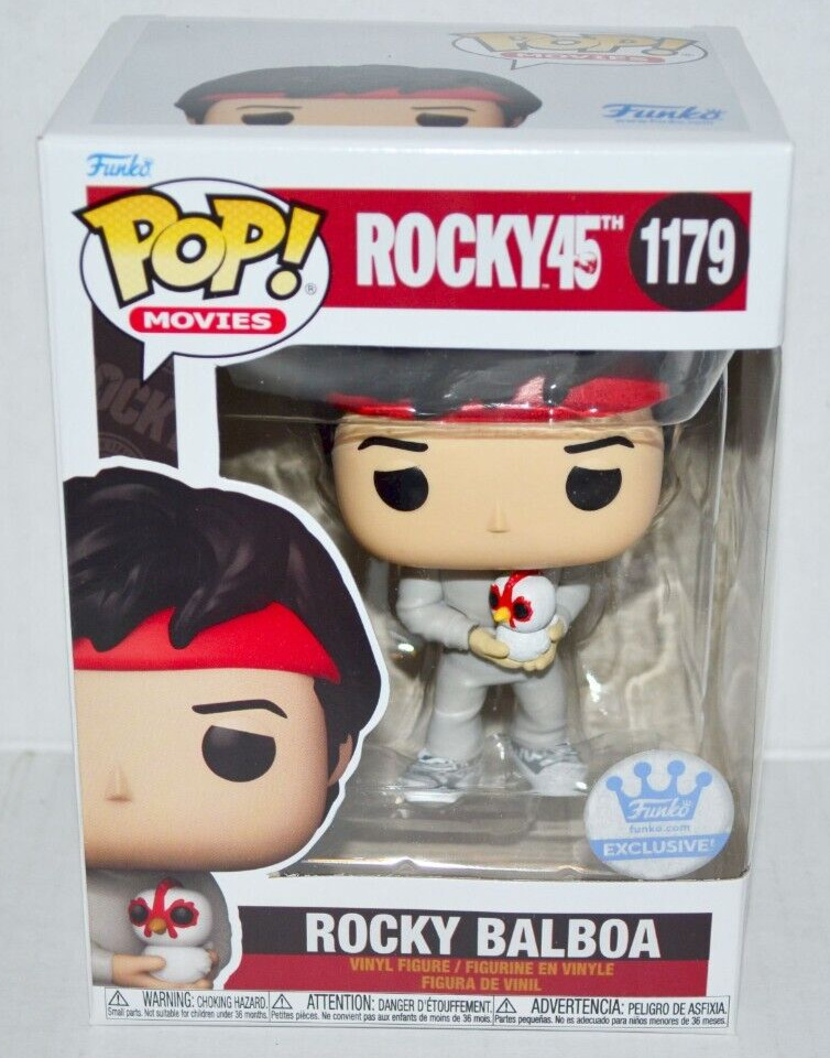 Funko POP 45th Rocky Balboa Chicken #1179 Vinyl Figure Shop Exclusive MINT 🔥