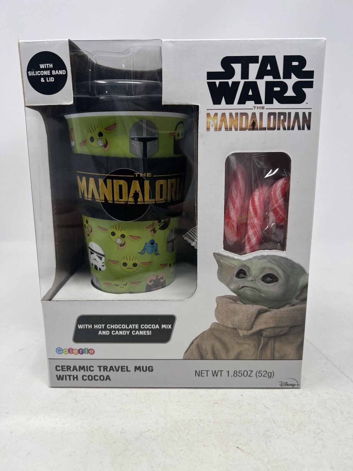 STAR WARS The Mandalorian (Baby Yoda) CERAMIC TRAVEL MUG WITH COCOA GIFT SET
