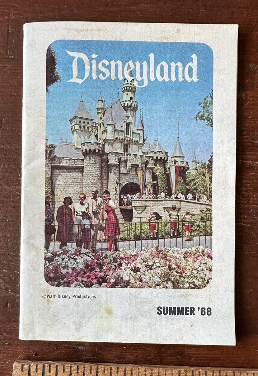 1968 Disneyland Summer Souvenir Guide Book Booklet - Original Disney