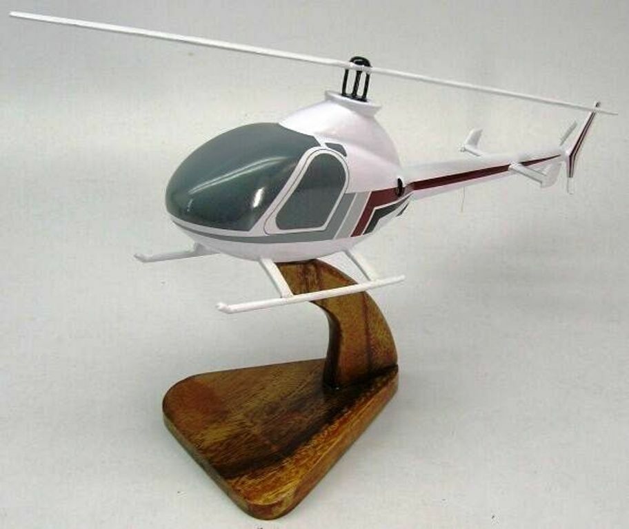 Rotorway Exec 90 Amateur-Built Helicopter Desktop Kiln Dry Wood Model Regular