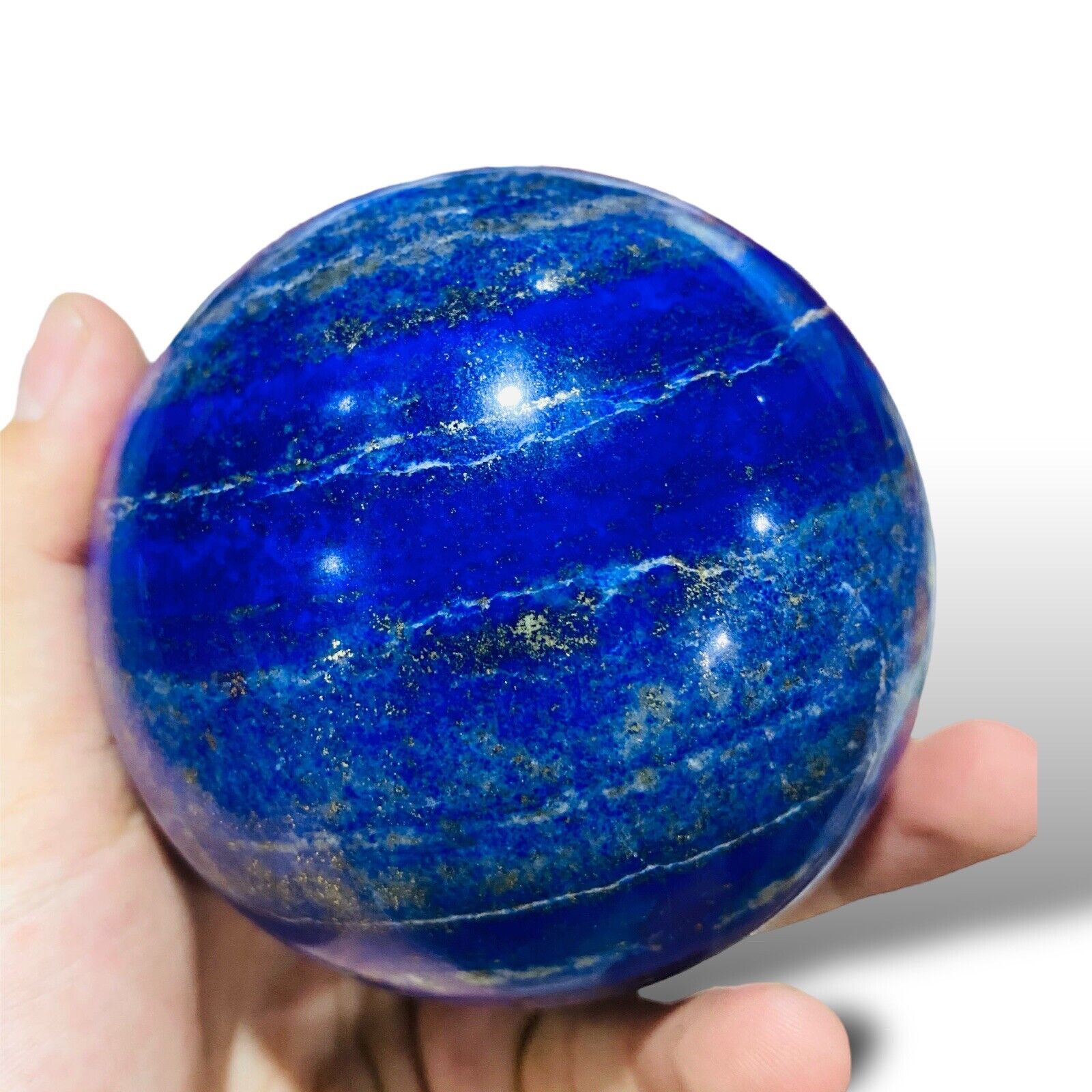 100mm Big Lapis Lazuli Ball Natural Lapis lazuli Stone Healing Stone Sphere