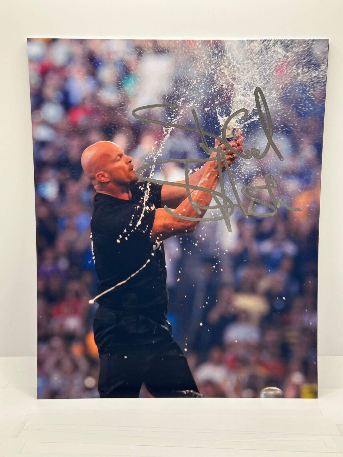 Stone Cold Steve Austin Beer Signed Autographed Photo Authentic 8X10 COA