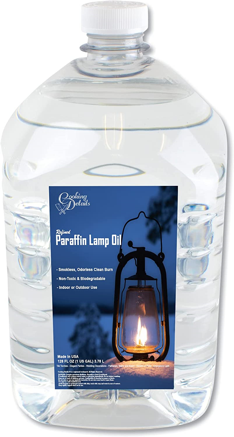 Liquid Paraffin Lamp Oil, 1 Gallon - Smokeless, Odorless, Ultra Clean Burning in