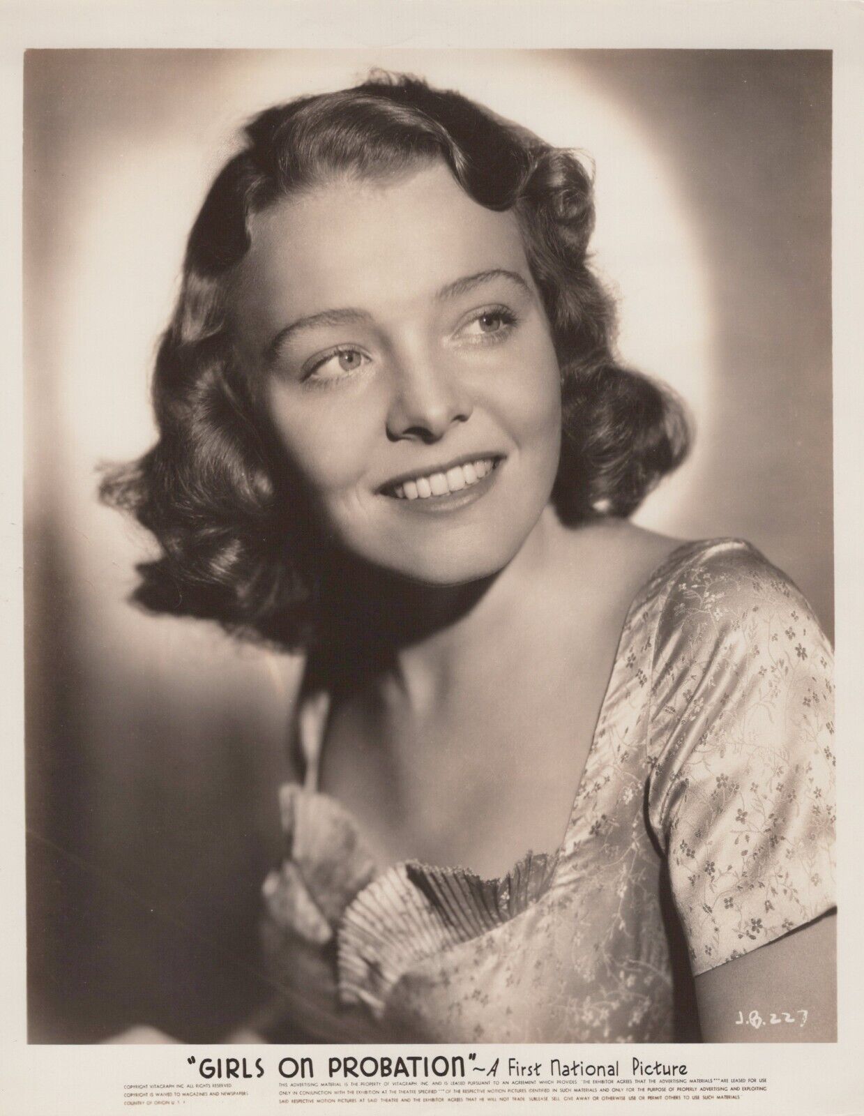 Jane Bryan in Girls on Probation (1938) ❤️ Vintage Hollywood Photo K 509