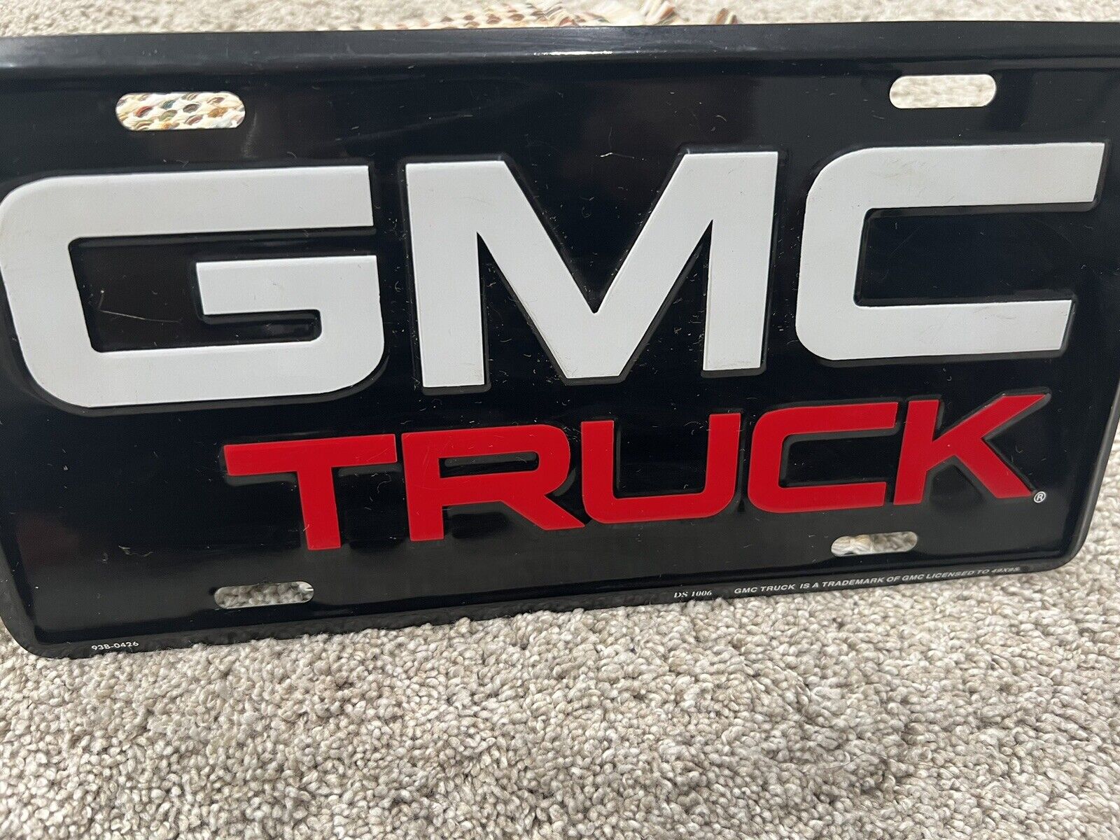 Vintage GMC Truck Booster License Plate