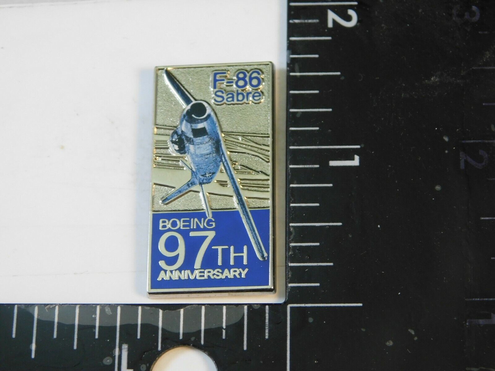 BOEING F-86 SABRE 97th ANNIVERSARY ADVERTISEMENT PIN